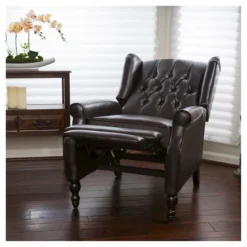 Walter Brown Bonded Leather Recliner Club Chair - Christopher Knight Home -FurniVerse Store GUEST d8436d97 df24 4b68 a3db 6b3b3c73a881