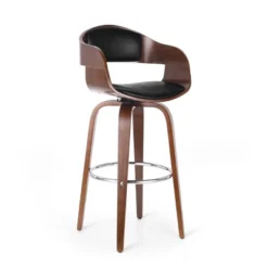Clyo Mid-Century Modern Upholstered Swivel Barstool - Christopher Knight Home -FurniVerse Store GUEST d887ff3d b9f5 470c bc53 1d25c49c4a9d