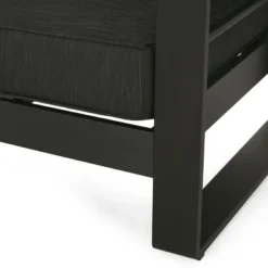 Christopher Knight Home Aria Outdoor Aluminum Club Chair With Cushions (Set Of 4), Black/Dark Gray -FurniVerse Store GUEST d9d42fb7 7f2b 4978 8ce7 ed59c92d1178