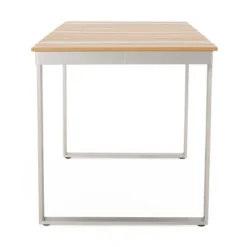 Otero 6pc Outdoor Aluminum Dining Set - Natural/Gray/Silver - Christopher Knight Home -FurniVerse Store GUEST d9e22145 25a1 4279 a6a9 47eaeee363bb