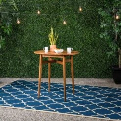 Stamford Acacia Wood Oval Rustic Bar Table - Christopher Knight Home