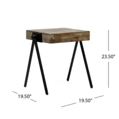 Gurley Handcrafted Modern Industrial Mango Wood Side Table Gray/Black - Christopher Knight Home 13 Gurley Handcrafted Modern Industrial Mango Wood Side Table Gray/Black - Christopher Knight Home -FurniVerse Store GUEST dba12ac6 983f 4c4c b8f4 240cbf9671b6