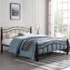 Queen Bouvardia Modern Contemporary Iron Bed - Christopher Knight Home