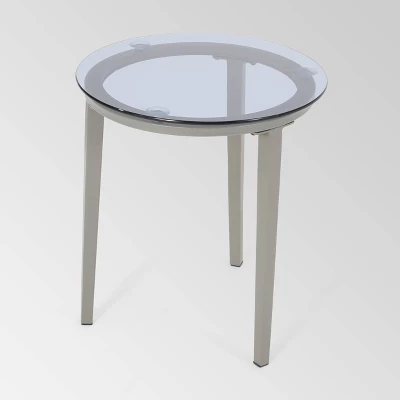 Pebble 3pc Wicker Boho Chat Set - Gray - Christopher Knight Home 4 Pebble 3pc Wicker Boho Chat Set - Gray - Christopher Knight Home - Image 4