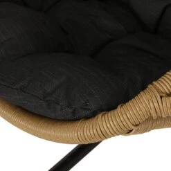 Ripley Outdoor Wicker Hanging Chair With Stand - Light Brown/Dark Gray - Christopher Knight Home -FurniVerse Store GUEST de5999e2 c7c2 4bcd a2d6 59a5a56e3313