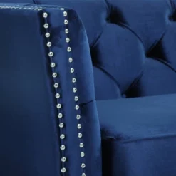 Chatwin Contemporary Tufted Velvet Sofa Dark Blue - Christopher Knight Home -FurniVerse Store GUEST de6c85eb 2d6d 4f21 860d bf699e4164d6
