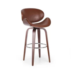 Jakin Mid-Century Modern Upholstered Swivel Barstool - Christopher Knight Home -FurniVerse Store GUEST de6cd770 cb5c 49ec a3bf 8c0bbaa2ebb7