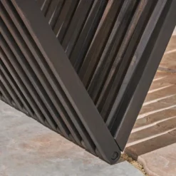 Christopher Knight Home Esme 63" Outdoor Acacia Wood Bench With Geometric Base Design -FurniVerse Store GUEST decdc484 45d3 47df 9683 a5f855161252