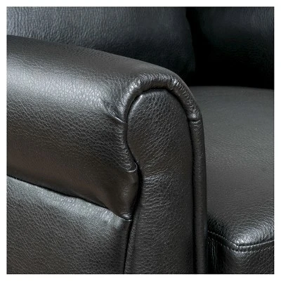 Haddan Faux Leather Recliner Club Chair - Christopher Knight Home 3 Haddan Faux Leather Recliner Club Chair - Christopher Knight Home - Image 3