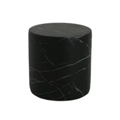 Christopher Knight Home Urkta Cylindrical Light Weight Concrete Side Table,Black Marble -FurniVerse Store GUEST dfbe03e8 e307 4e5a a724 07469d33abbc