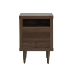 Industrial Wooden 2-Drawer Closet Chest Storage Cabinet Bedroom Living Room-Christopher Knight Home -FurniVerse Store GUEST e2d37adf 69ec 45e9 9ce3 10b30840643e