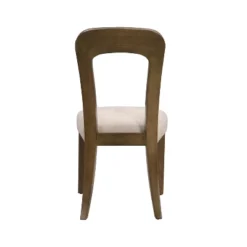 Set Of 2 Elegant Wooden Dining Chairs With Chenille Upholstered Seat, Solid Rubberwood Frame - Christopher Knight Home -FurniVerse Store GUEST e4865817 5b4d 4b47 9dc0 507687426452