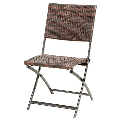 El Paso Set Of 2 Wicker Patio Folding Chairs: Weather-Resistant, UV-Protected - Christopher Knight Home 5 El Paso Set Of 2 Wicker Patio Folding Chairs: Weather-Resistant, UV-Protected - Christopher Knight Home - Image 5