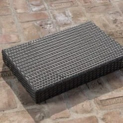 Salem 2pc Wicker Armed Chaise Lounge With Side Table - Gray - Christopher Knight Home -FurniVerse Store GUEST e4dbcbbc 250f 4545 bd52 df1e0ff07632