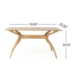 Salli Rectangular Dining Table - Natural Oak - Christopher Knight Home -FurniVerse Store GUEST e675d693 42ce 4351 a980 b4dc58cb98e2