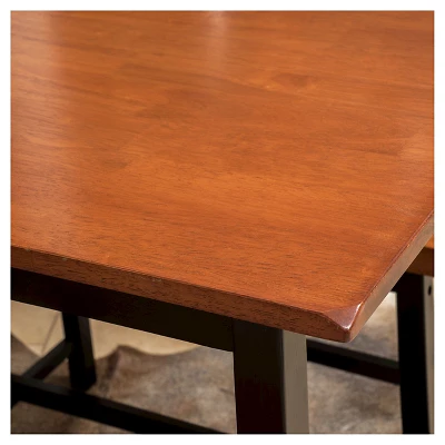 4pc Pomeroy Dining Set Walnut - Christopher Knight Home 3 4pc Pomeroy Dining Set Walnut - Christopher Knight Home - Image 3