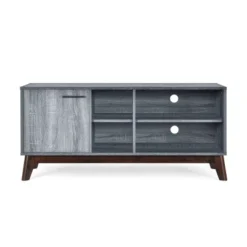 Rattler Mid-Century Modern TV Stand With Storage For TVs Up To 43" - Christopher Knight Home -FurniVerse Store GUEST e6d34390 0608 4ea0 83dc 0eaf4bbf110b