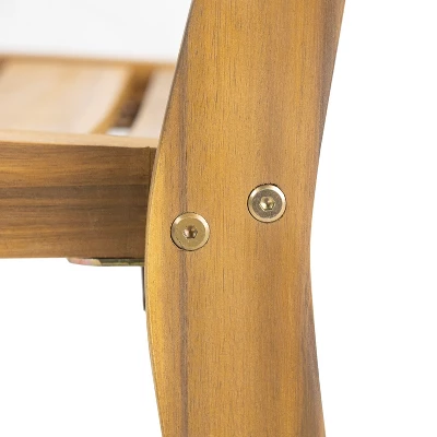 Christopher Knight Home Fawn 7 Pieces Outdoor Acacia Wood Dining Set, Teak 8 Christopher Knight Home Fawn 7 Pieces Outdoor Acacia Wood Dining Set, Teak - Image 8