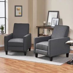 Set Of 2 Darvis Contemporary Recliners - Christopher Knight Home -FurniVerse Store GUEST ea5f1b31 3098 4992 ad96 79967dee19f5