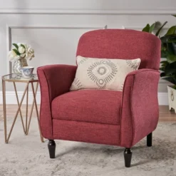 Swainson Traditional Tweed Armchair - Christopher Knight Home