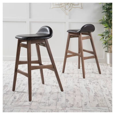 30" Moria Barstool (Set Of 2) - Christopher Knight Home 1 30" Moria Barstool (Set Of 2) - Christopher Knight Home