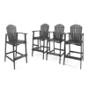 Christopher Knight Home Malibu Outdoor Acacia Wood 29.5 Inch Adirondack Barstools (Set Of 4)