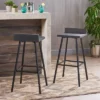 Set Of 2 Bidwell Modern Wood Barstool - Christopher Knight Home