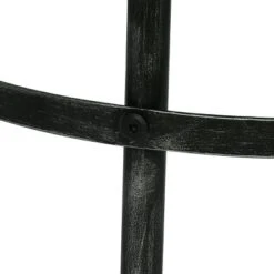 Rivet Modern Industrial Handcrafted Round Mango Wood Side Table Brown/Antique Gunmetal - Christopher Knight Home -FurniVerse Store GUEST edaffc3f b2db 41a3 8a50 c9743ee2763f