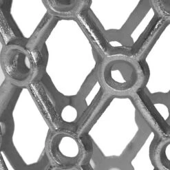 Lenhart Modern Glam Handcrafted Marble Top Aluminum Side Table Nickel/White - Christopher Knight Home -FurniVerse Store GUEST ee7101a1 56fc 481a aab7 b0e187380149