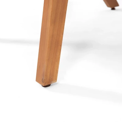 Temecula 2pk Outdoor Acacia Wood Club Chairs With Cushions - Brown Patina/Cream - Christopher Knight Home 9 Temecula 2pk Outdoor Acacia Wood Club Chairs With Cushions - Brown Patina/Cream - Christopher Knight Home - Image 9