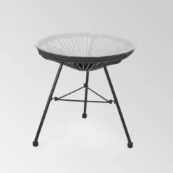 Nusa Faux Rattan Modern Side Table - Christopher Knight Home -FurniVerse Store GUEST efa49b3f d4d3 47b2 ab3d 22e8940f21a8