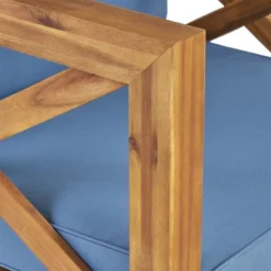 Christopher Knight Home Brava Outdoor Acacia Wood Club Chair With Water Resistant Cushion -FurniVerse Store GUEST f12a96e4 be65 406e 8019 b619bf43d9bc