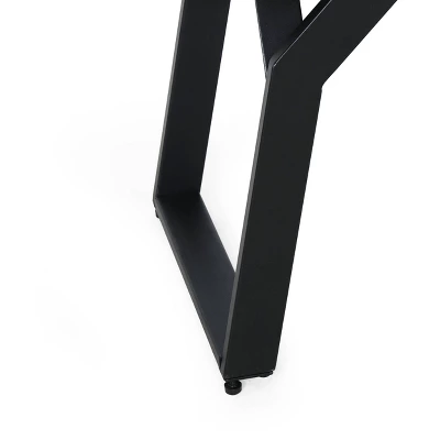 Varva Outdoor Acacia Wood Dining Bench Teak/Black - Christopher Knight Home 6 Varva Outdoor Acacia Wood Dining Bench Teak/Black - Christopher Knight Home - Image 6