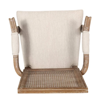 Set Of 6 Maria French Country Wood And Cane Upholstered Dining Chairs - Christopher Knight Home 5 Set Of 6 Maria French Country Wood And Cane Upholstered Dining Chairs - Christopher Knight Home - Image 5