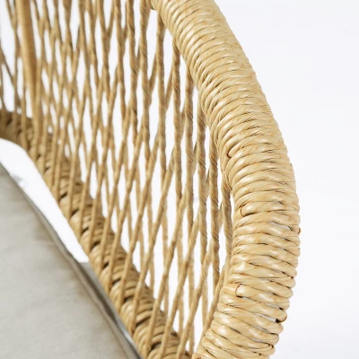 Christopher Knight Home Oaklen All Weather Outdoor Dining Chairs With Cushions (Set Of 2) 9 Christopher Knight Home Oaklen All Weather Outdoor Dining Chairs With Cushions (Set Of 2) - Image 9