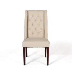 Set Of 2 Blount Wooden Dining Chairs With Fabric Cushions Beige/Natural Finish - Christopher Knight Home 14 Set Of 2 Blount Wooden Dining Chairs With Fabric Cushions Beige/Natural Finish - Christopher Knight Home -FurniVerse Store GUEST f33a01c3 8965 425f 9eb4 b417d11d1f93