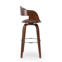 Clyo Mid-Century Modern Upholstered Swivel Barstool - Christopher Knight Home -FurniVerse Store GUEST f356de32 6e31 4fed bfc8 a198a9aa2cfe