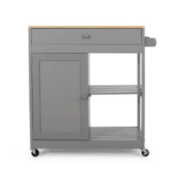 Telfair Kitchen Cart With Wheels - Christopher Knight Home -FurniVerse Store GUEST f43e7611 9b58 4e4b 8c10 8ea3b1c65893