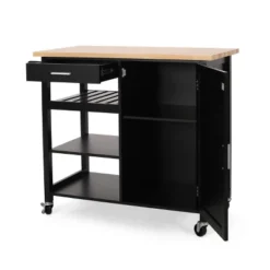 Westcliffe Contemporary Kitchen Cart With Wheels - Christopher Knight Home -FurniVerse Store GUEST f46c58b7 e36c 4534 8f7e d0332ec0571d