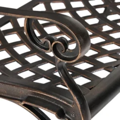 Christopher Knight Home Cozumel Outdoor 40.75" Cast Aluminum Bench, Shiny Copper 15 Christopher Knight Home Cozumel Outdoor 40.75" Cast Aluminum Bench, Shiny Copper -FurniVerse Store GUEST f4c7cacf eab7 43e2 a14f 090feac932aa