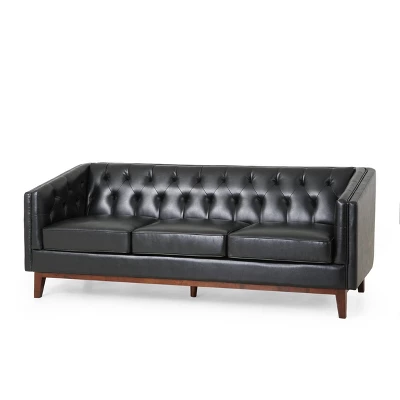 Ovando Contemporary Upholstered 3 Seater Sofa - Christopher Knight Home 14 Ovando Contemporary Upholstered 3 Seater Sofa - Christopher Knight Home - Image 14