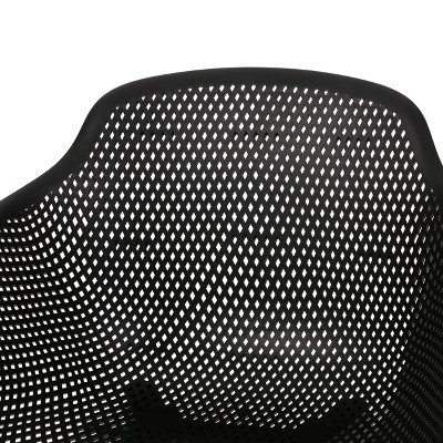 Christopher Knight Home Lotus Outdoor Acacia Wood And Resin 7 Piece Dining Set, Black/Teak 8 Christopher Knight Home Lotus Outdoor Acacia Wood And Resin 7 Piece Dining Set, Black/Teak - Image 8