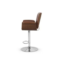 2pc Romer Mid Century Modern Bentwood Adjustable Swivel Counter Height Barstools - Christopher Knight Home -FurniVerse Store GUEST f6ec1d7c 99c6 4a24 9b83 8844d563e090