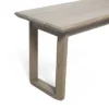 Nibley Outdoor Acacia Wood Dining Bench Gray - Christopher Knight Home