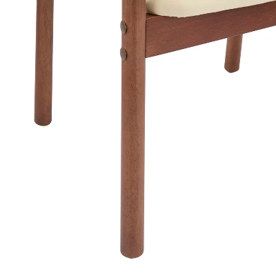 Christopher Knight Home Contemporary Jessica Rubberwood Faux Leather Upholstered Dining Chairs (Set Of 2) 8 Christopher Knight Home Contemporary Jessica Rubberwood Faux Leather Upholstered Dining Chairs (Set Of 2) - Image 8