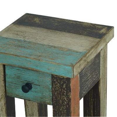 Meader Boho Handmade Distressed Mango Wood End Table - Christopher Knight Home 1 Meader Boho Handmade Distressed Mango Wood End Table - Christopher Knight Home