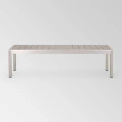 Cape Coral Aluminum Modern Dining Bench - Christopher Knight Home -FurniVerse Store GUEST fa1d2b4b 9172 4e94 923d 4ca7f60a658f