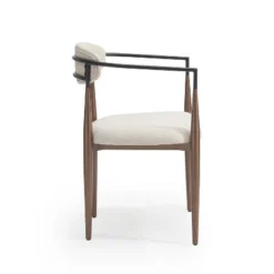 Christopher Knight Home Teuvo Modern Fabric Upholstered Iron Dining Chairs (Set Of 2) -FurniVerse Store GUEST fd0af2dc da4d 4dad 8900 d703bf795f39