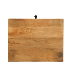 Gaudet Modern Industrial Handmade Mango Wood C Shaped Side Table With Drawer Natural/Black - Christopher Knight Home -FurniVerse Store GUEST fe71a014 6b14 4e92 b739 202332d5f845