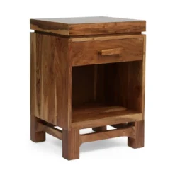 Set Of 2 Wadley Boho Handcrafted Acacia Wood Nightstands Natural - Christopher Knight Home -FurniVerse Store GUEST fee0ad40 ea52 4c19 9186 cf1ebfeb68b8